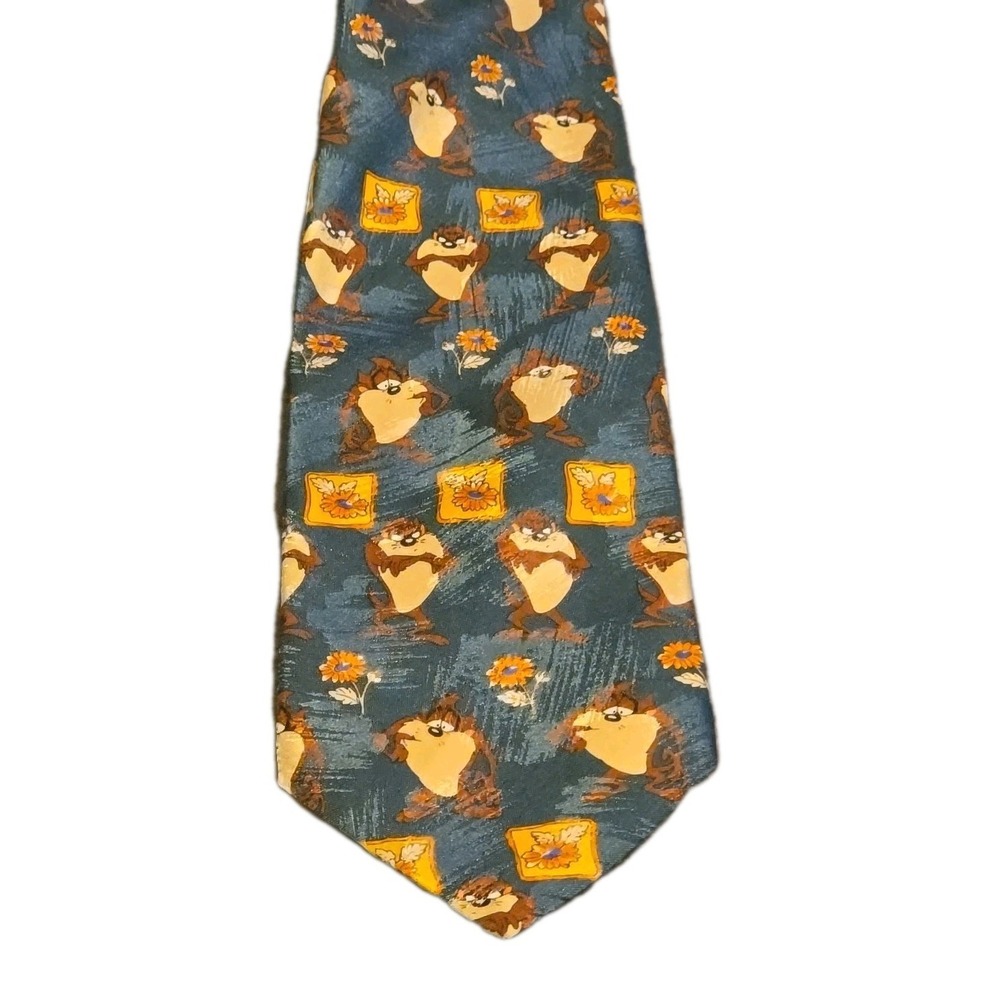 Search: Vintage 1997 Looney Tunes Tazmanian Devil Tie - Taz Retro Cartoon AOP